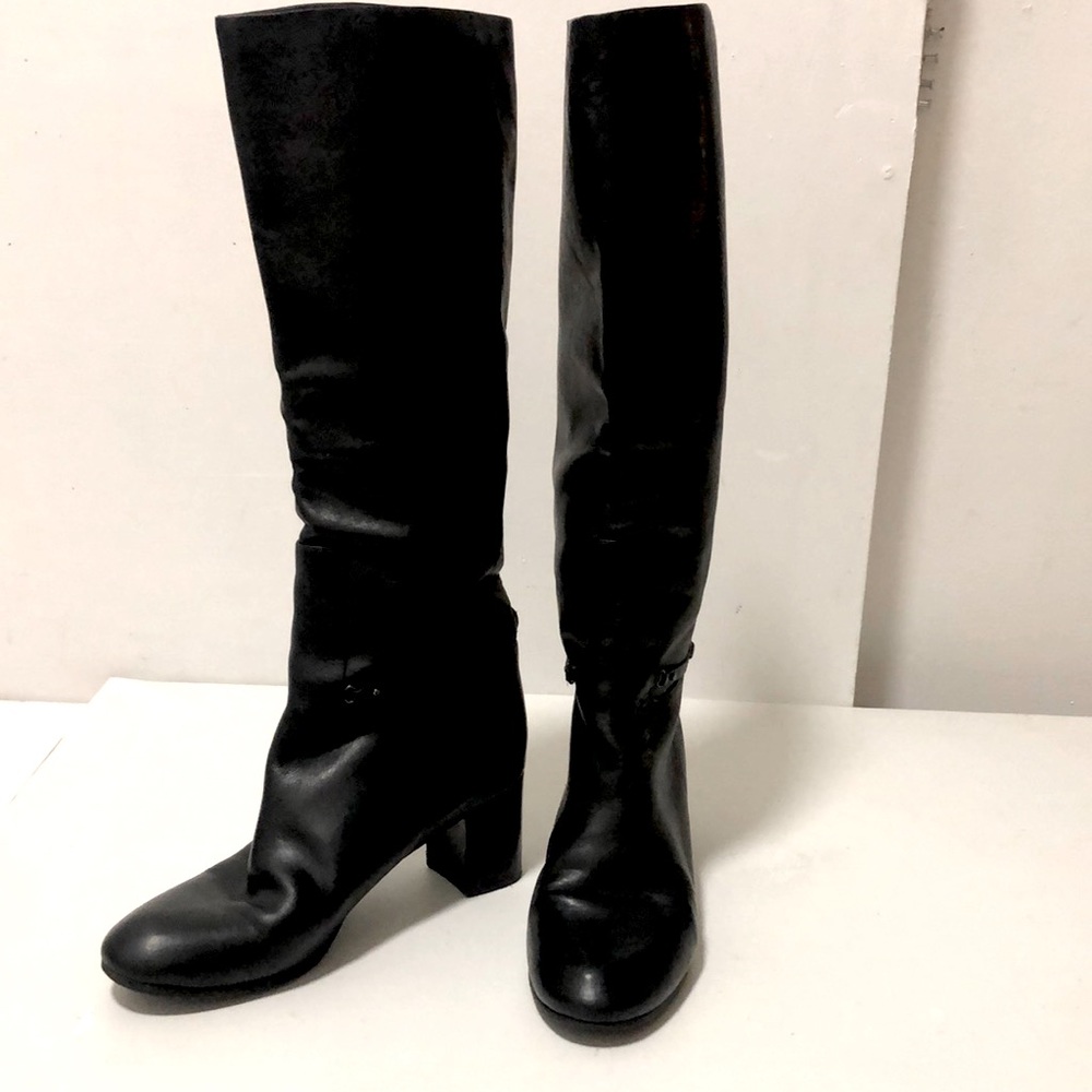 Veronique Branquinho, Belgian Minimalist, Black Leather Women’s Boots